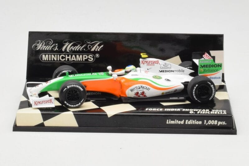 Force India Mercedes VJM02 #21 G. Fisichella Showcar 2009 Minichamps 1:43 400090091 Druckguss