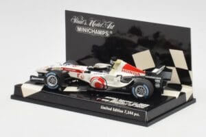 Honda RA106 #12 J. Button Hungarian GP Winner F1 2006 Minichamps 1:43 400060112 Druckguss — Bild 3 von 5