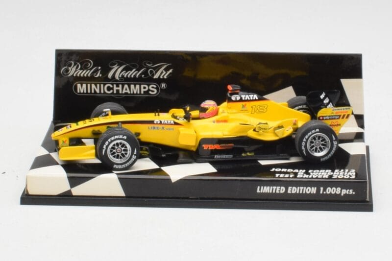 Jordan EJ13 B. Wirdheim F1 Test 2003 Minichamps 1:43 400030136 Druckguss