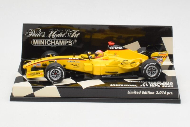Jordan EJ15 S. Yamamoto F1 Silverstone Test 2005 Minichamps 1:43 400050239 Druckguss