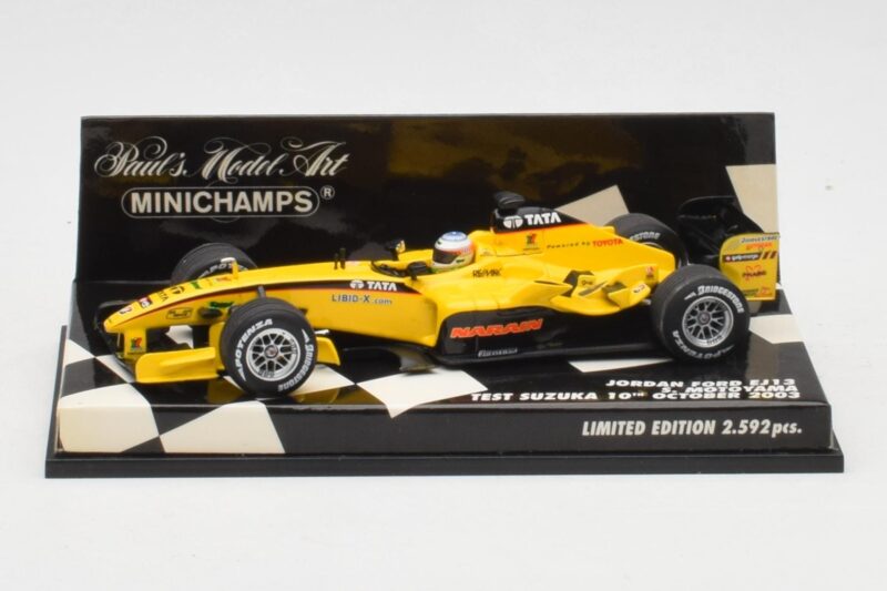 Jordan Ford EJ13 S. Motoyama Suzuka Test 2003 Minichamps 1:43 400030036 Druckguss