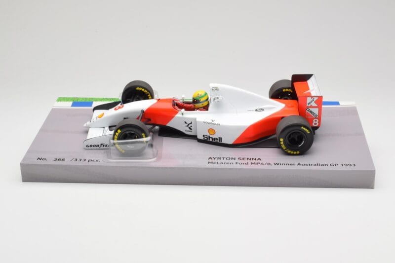 McLaren Ford MP4/8 #8 A. Senna Winner Australian GP 1993 Minichamps 1:18 543933838 Druckguss