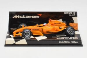 McLaren Mercedes MP4-20 G. Paffett Test Car 2006 Minichamps 1:43 530064395 Druckguss