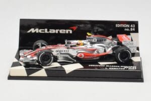 McLaren Mercedes MP4-22 #2 L. Hamilton Race Car 2007 Minichamps 1:43 530074302 Druckguss