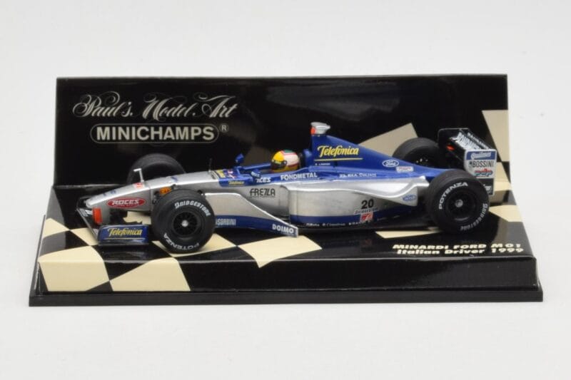 Minardi M01 Ford #20 L. Badoer F1 1999 Minichamps 1:43 430990020 Druckguss