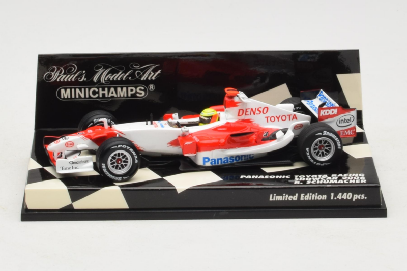Toyota TF106 Panasonic #11 R. Schumacher Panasonic Toyota Racing Showcar 2006 Minichamps 1:43 400060077 Druckguss
