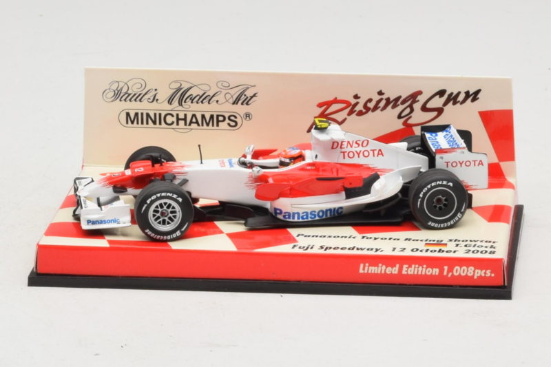 Panasonic Toyota Racing TF108 T. Glock F1 Showcar 2008 Minichamps 1:43 403080082 Druckguss