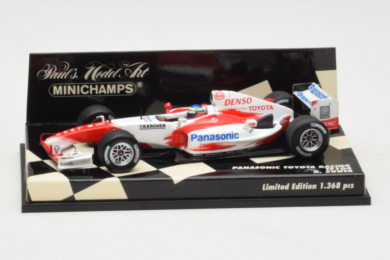 Toyota TF104 Panasonic #16 R. Zonta Panasonic Toyota Racing 2004 Minichamps 1:43 400040116 Druckguss