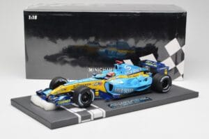 Renault F1 Team R25 #5 F. Alonso 3rd Place Brazil GP 2005 World Champion Minichamps 1:18 117051705 Druckguss — Bild 7 von 7