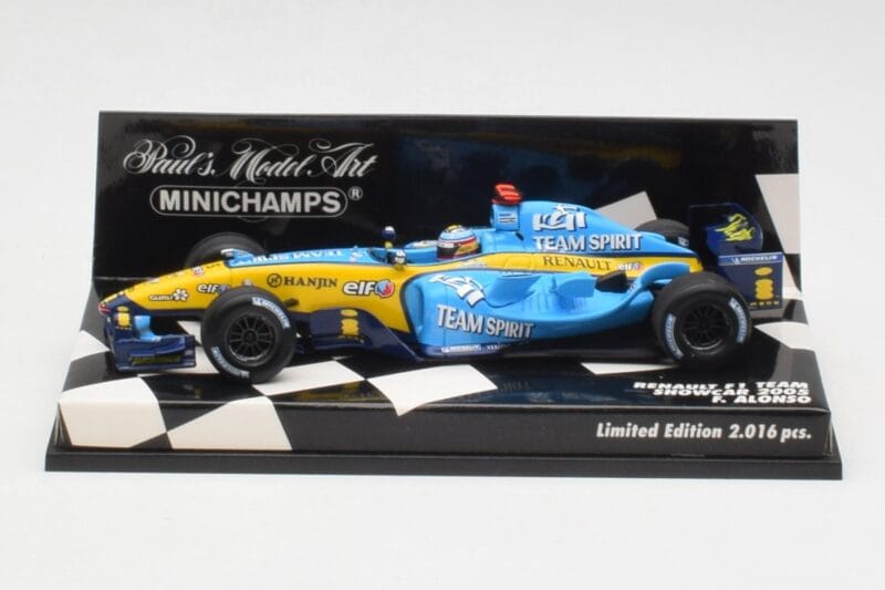 Renault R25 F. Alonso F1 World Champion Showcar 2005 Minichamps 1:43 400050075 Druckguss