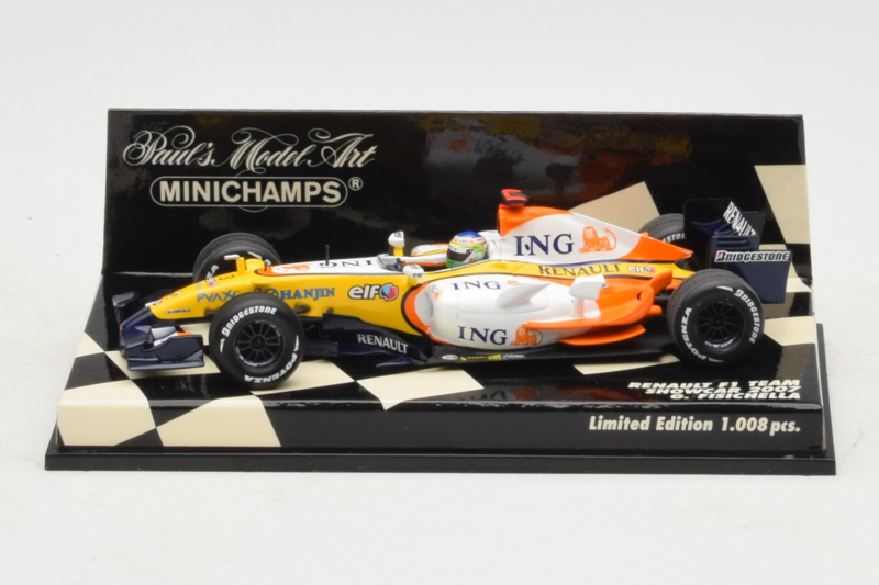 Renault R27 #3 G. Fisichella Renault F1 Team Showcar 2007 Minichamps 1:43 400070073 Druckguss