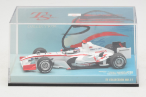 Super Aguri SA05 Honda #22 T. Sato 1st GP Bahrain 2006 Minichamps 1:43 518064322 Druckguss — Bild 4 von 5