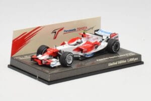 Toyota TF108 Showcar J. Trulli 2008 Minichamps 1:43 AM601297 Druckguss — Bild 2 von 5