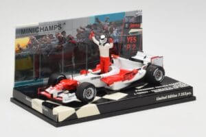 Toyota TF105 #16 J. Trulli Malaysia GP Podium 2005 Minichamps 1:43 400050116 Druckguss — Bild 2 von 4
