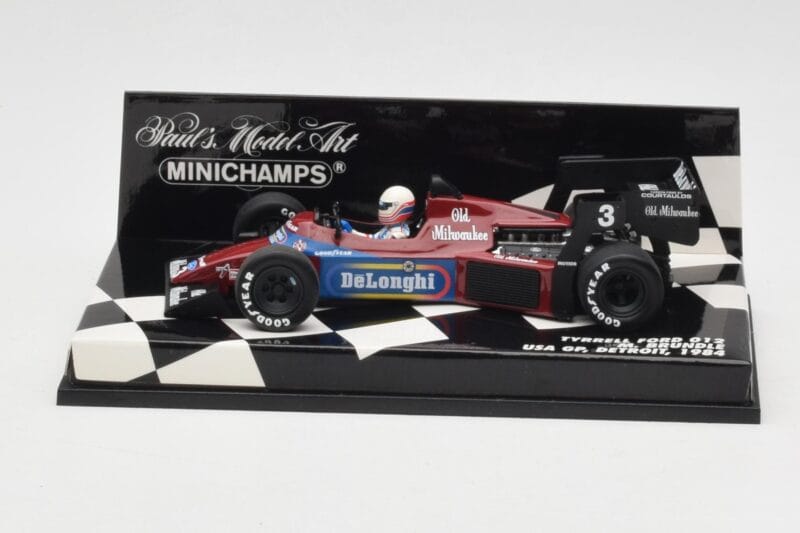 Tyrrell Ford 012 #3 M. Brundle Detroit GP USA 1984 Minichamps 1:43 400840003 Druckguss