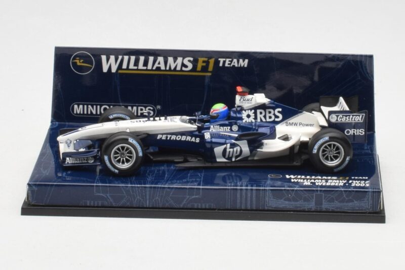 Williams FW27 BMW #7 M. Webber F1 2005 Minichamps 1:43 400050007 Druckguss