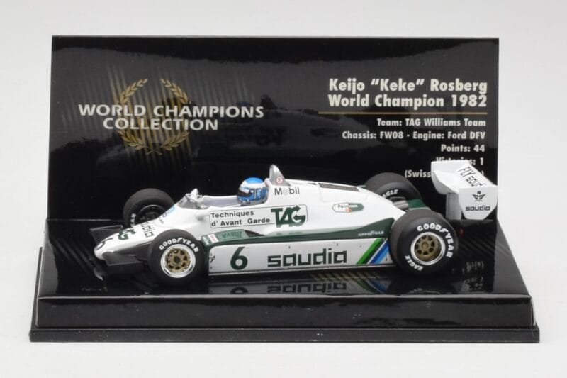 Williams FW08 #6 K. Rosberg F1 World Champion 1982 Minichamps 1:43 Williams FW08 #6 K. Rosberg F1 World Champion 1982 Minichamps 1:43 436820106 Druckguss