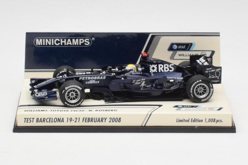 Williams FW30 N. Rosberg Barcelona Test 2008 Minichamps 1:43 400080207 Druckguss
