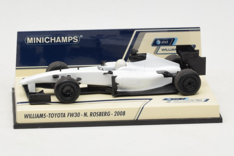 Williams FW30 Toyota #7 N. Rosberg Prototype F1 2008 Minichamps 1:43 400080007 Druckguss