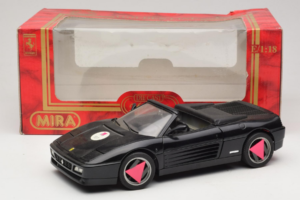 Ferrari 348 Spider Schwarz Mira 1:18 6181 Druckguss — Bild 8 von 8