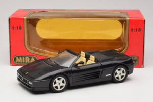 Ferrari 348 Spider Schwarz Mit Silbernen Felgen Mira 1:18 6918 Druckguss — Bild 8 von 8