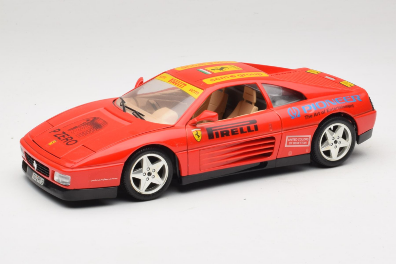 Ferrari 348tb Pirelli Rot Bburago 1:18 3039-P2 Druckguss