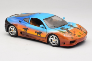 Ferrari 360 Modena Bracio Gotz Running Horses Livery Bburago 1:18 3358-B1 Druckguss — Bild 6 von 8
