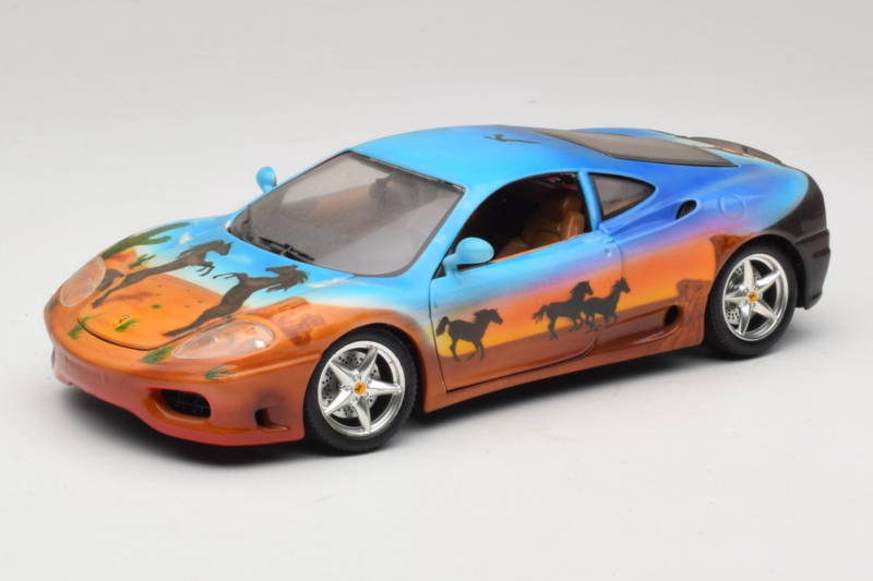 Ferrari 360 Modena Bracio Gotz Running Horses Livery Bburago 1:18 3358-B1 Druckguss