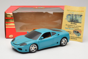 Ferrari 360 Modena Migros Limitierte Auflage 333 Stück Blau Bburago 1:18 3358-G1 Druckguss — Bild 8 von 8
