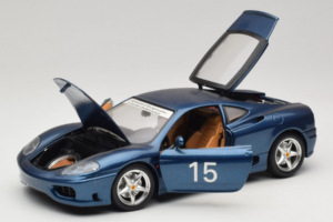 Ferrari 360 Modena #15 Limitierte Auflage Blau Metallic Bburago 1:18 3358-F1 Druckguss — Bild 2 von 8