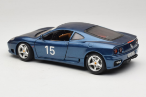 Ferrari 360 Modena #15 Limitierte Auflage Blau Metallic Bburago 1:18 3358-F1 Druckguss — Bild 7 von 8