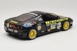 Ferrari 360 Modena Rentabel #314 Gagliardi Schwarz Bburago 1:18 3378-B1 Druckguss — Bild 3 von 8