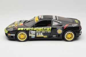 Ferrari 360 Modena Rentabel #314 Gagliardi Schwarz Bburago 1:18 3378-B1 Druckguss — Bild 4 von 8