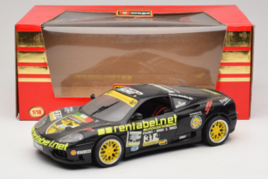 Ferrari 360 Modena Rentabel #314 Gagliardi Schwarz Bburago 1:18 3378-B1 Druckguss — Bild 8 von 8