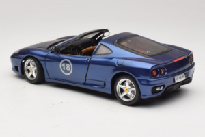 Ferrari 360 Modena Targa Limitierte Auflage 333 Stück Lila Metallic Bburago 1:18 3348-F1 Druckguss — Bild 7 von 8