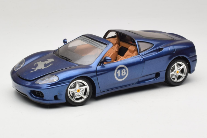 Ferrari 360 Modena Targa Limitierte Auflage 333 Stück Lila Metallic Bburago 1:18 3348-F1 Druckguss