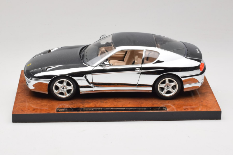 Ferrari 456 GT Chrome Silver Bburago 1:18 3746-R1 Druckguss