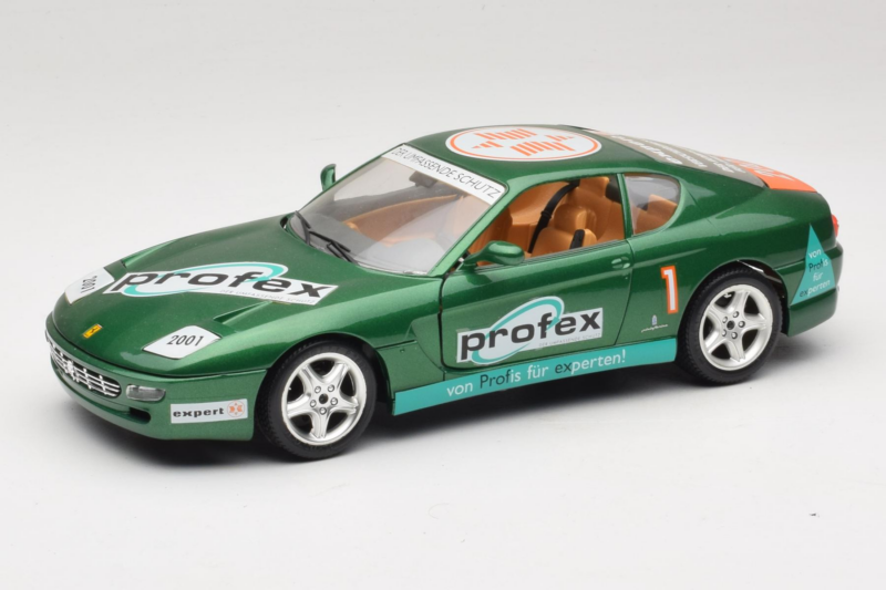 Ferrari 456 GT Profex #1 Grün 1992 Bburago 1:18 3336-GR1 Druckguss
