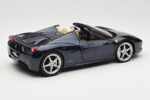 Ferrari 458 Italia Spider Dark Blue Metallic Hot Wheels 1:18 X5529 Druckguss — Bild 3 von 8