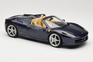 Ferrari 458 Italia Spider Dark Blue Metallic Hot Wheels 1:18 X5529 Druckguss — Bild 6 von 8