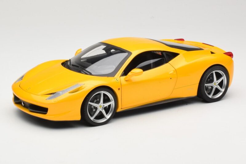 Ferrari 458 Italia Gelb Hot Wheels 1:18 P9894 Druckguss