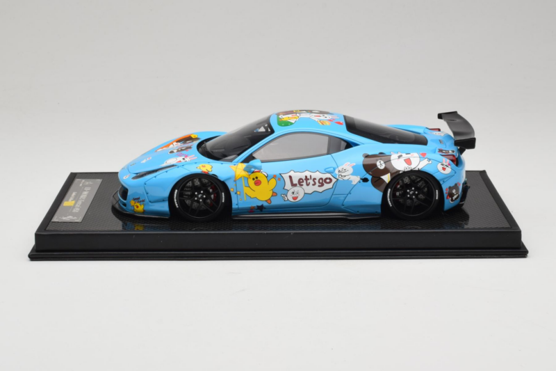 Ferrari 458 LB Works Fun Blue BBA 1:18 REMC027 Resin