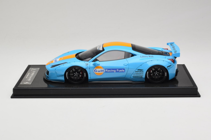 Ferrari 458 LB Works Gulf Blue Orange BBA 1:18 REMC033 Resin