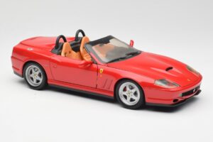 Ferrari 550 Barchetta Pininfarina Rot Bburago 1:18 327660 Druckguss — Bild 6 von 8