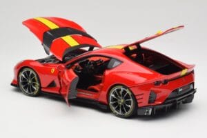 Ferrari 812 Competizione Rosso Corsa Mit Gelben Streifen Bburago 1:18 18-16915 Druckguss — Bild 5 von 8