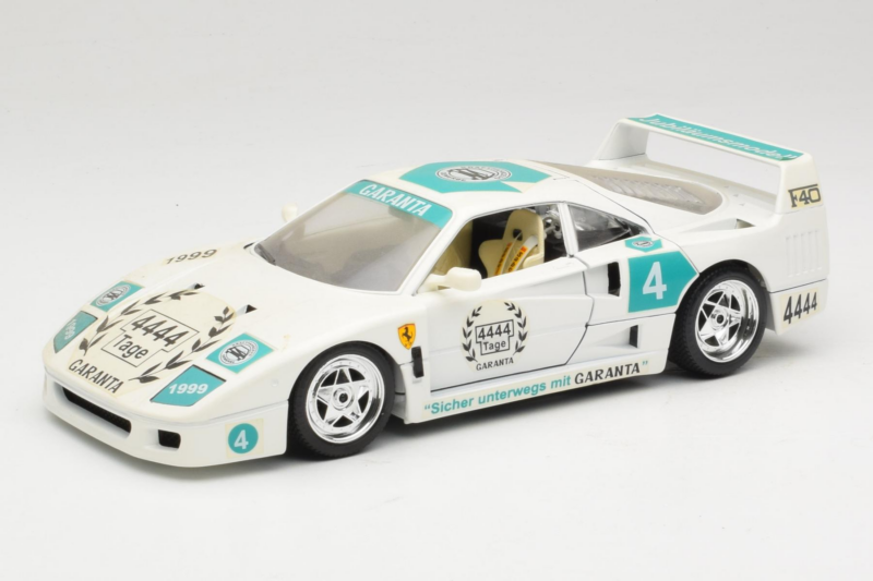Ferrari F40 4444 Tage Garanta #4 Weiß Bburago 1:18 3332-W5 Druckguss