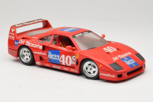 Ferrari F40 #40 J-P. Jabouille / O. Grouillard Art Sports 1987 Bburago 1:18 3332-A1 Druckguss — Bild 6 von 8