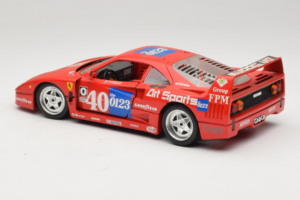 Ferrari F40 #40 J-P. Jabouille / O. Grouillard Art Sports 1987 Bburago 1:18 3332-A1 Druckguss — Bild 7 von 8