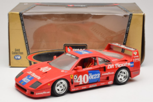 Ferrari F40 #40 J-P. Jabouille / O. Grouillard Art Sports 1987 Bburago 1:18 3332-A1 Druckguss — Bild 8 von 8
