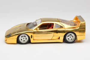 Ferrari F40 Chrome Gold Limited Edition 250 pcs Bburago 1:18 3332-G1 Druckguss — Bild 4 von 8